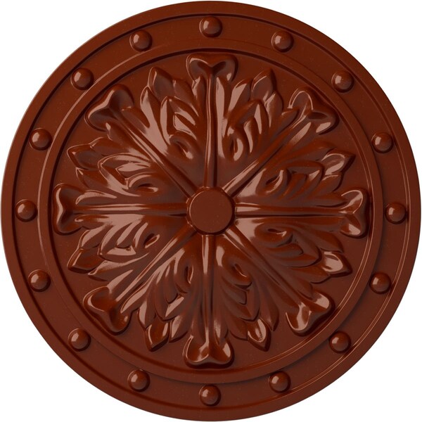 Ekena Millwork Foster Acanthus Leaf Ceiling Medallion (Fits Canopies up to 2 1/4"), 20 1/2"OD x 1 1/2"P, Firebrick CM20FOFIF - main